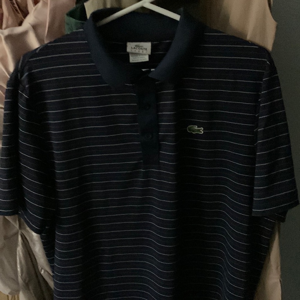 Lacoste Soort collared 3 button casual dress shirt.